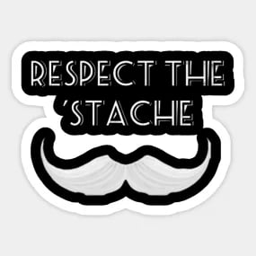 Respect the 'Stache Logo Merchandise