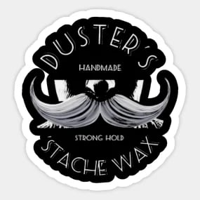 Duster's 'Stache Wax Logo Merchandise