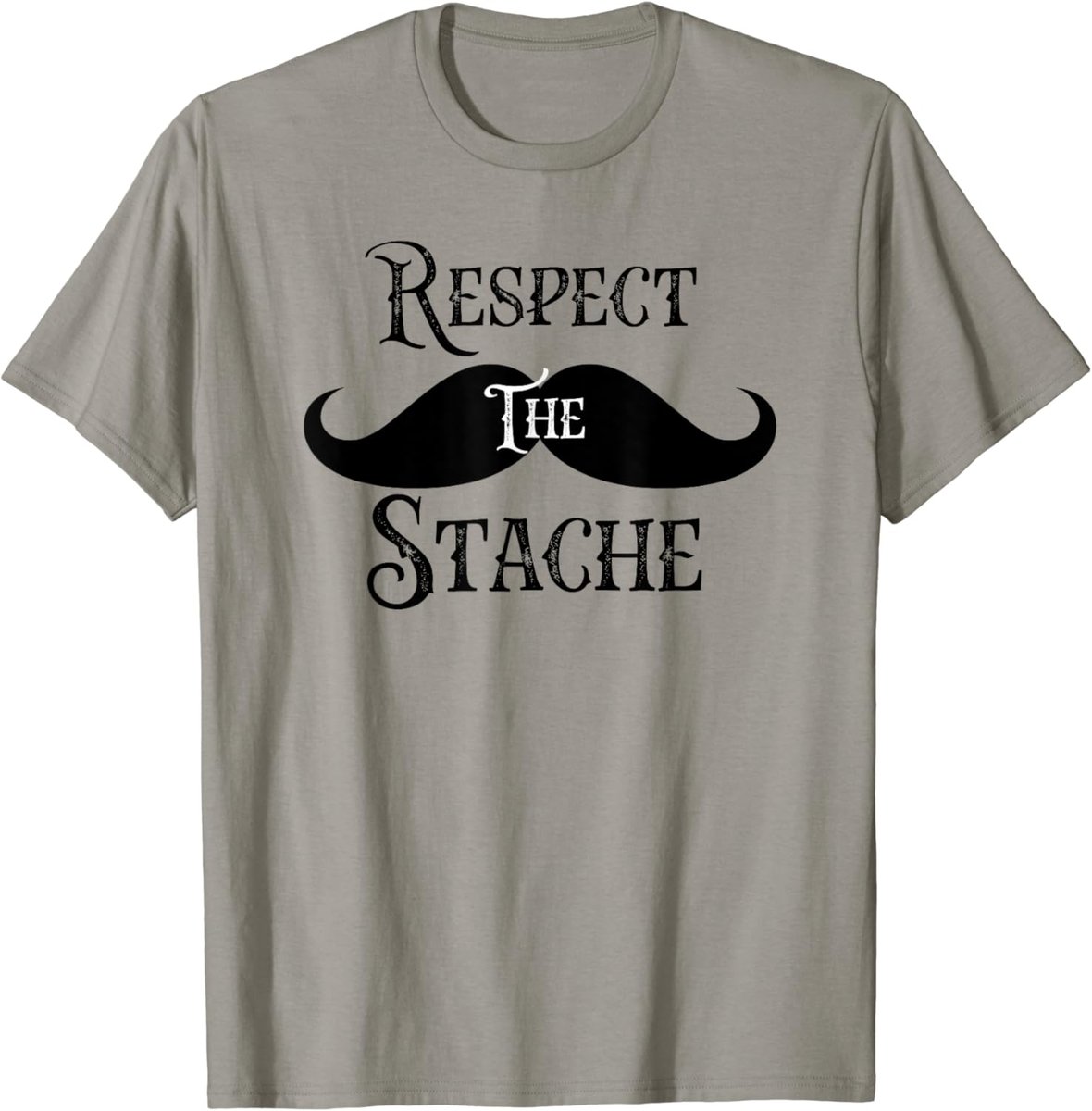 Vintage Retro Respect the Stache Mustache T-Shirt